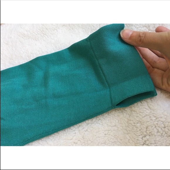 SALE! Ann Taylor teal faux wrap blouse - Picture 2 of 5